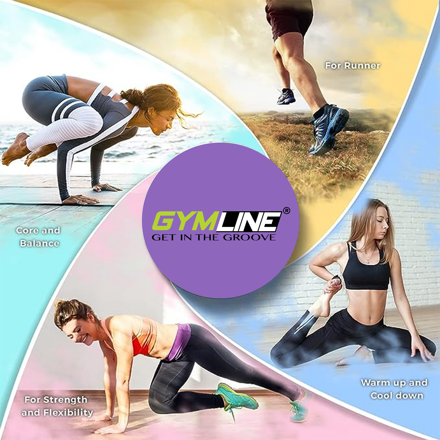 Gymline Yoga Foam Roller Ideal For Exercise Muscle Recovery Gymline Plus Private Limited