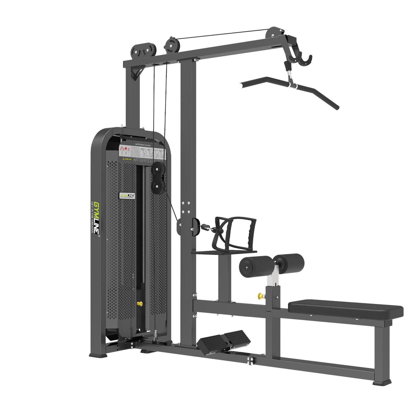 Gymline Plus S6759 Low row/Lat pull down with Iron cover
