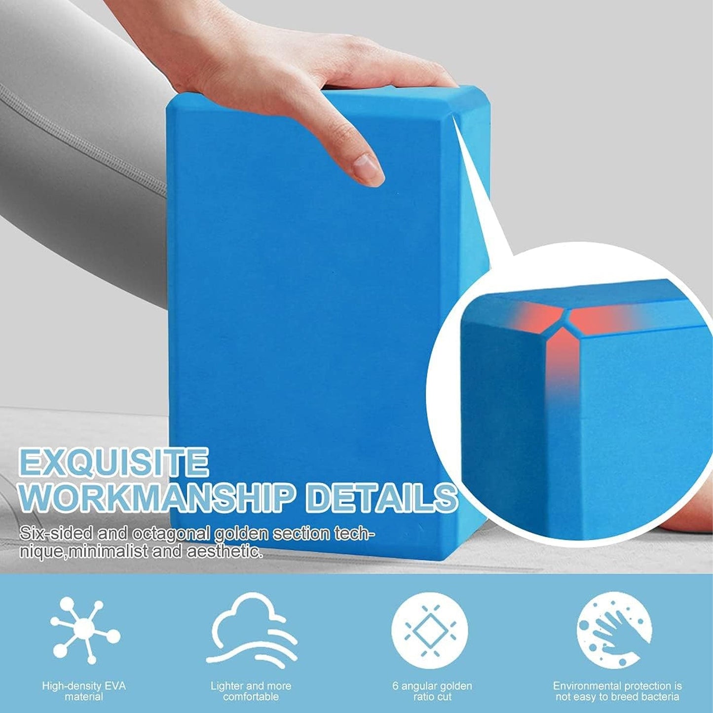 Gymline Yoga Brick High Density Premium EVA Foam Material Gymline Plus Private Limited