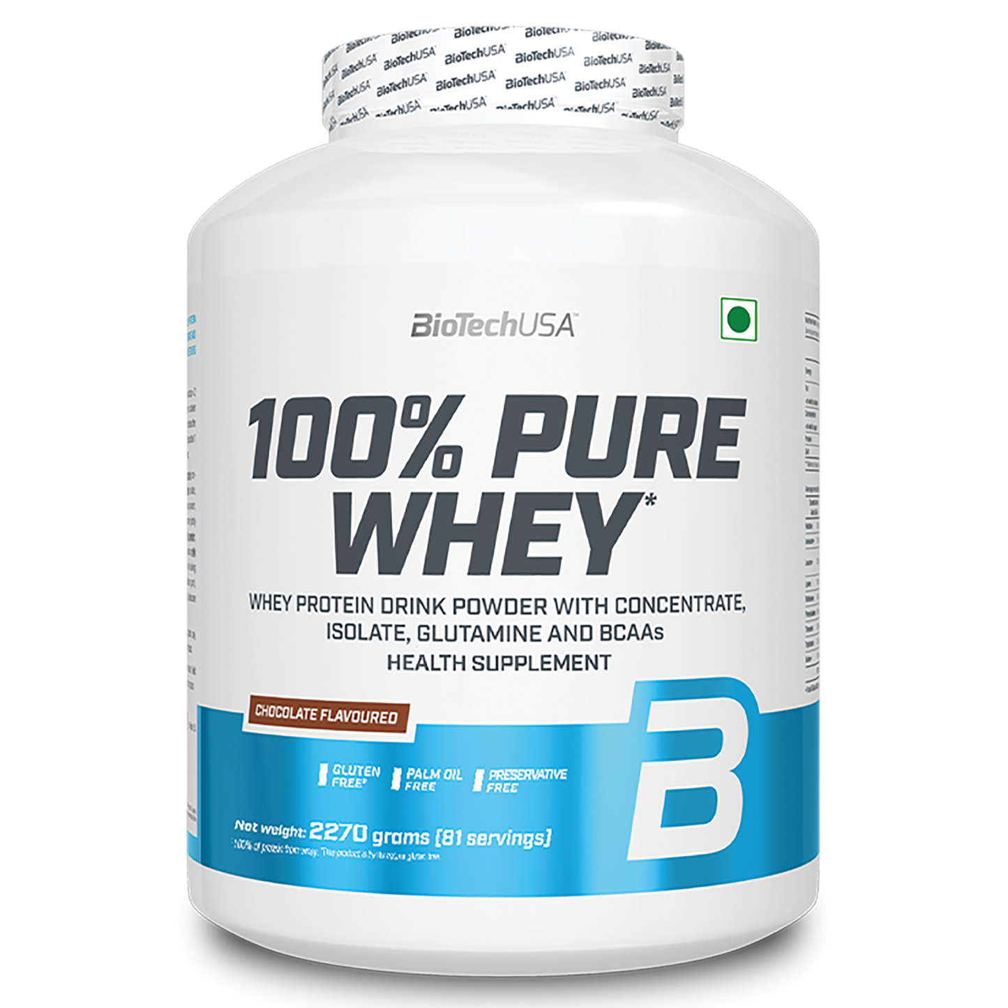 BioTechUSA 100% Pure Whey (Chocolate), 2.27 kg, 81 Servings