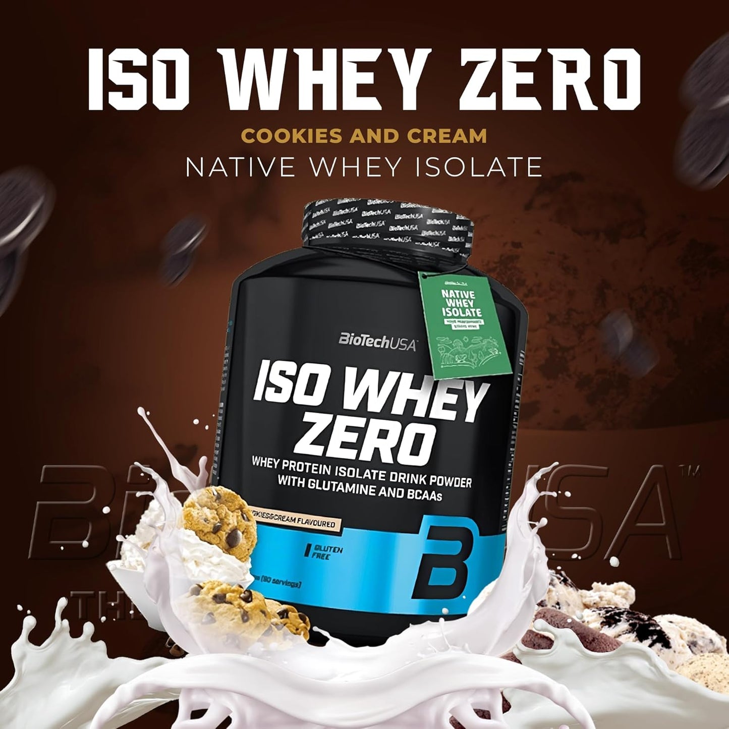 BioTechUSA ISO Whey Zero (Cookies & Cream) 2.27kg, 90 Servings