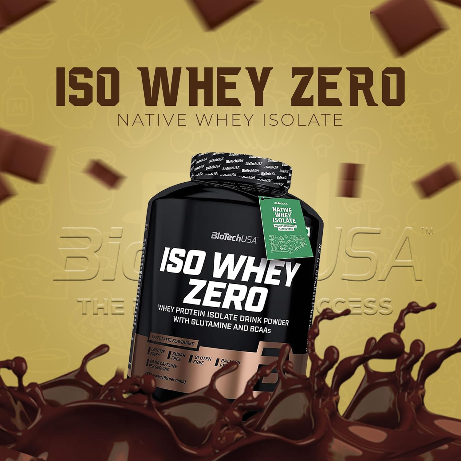 BioTechUSA ISO Whey Zero (Caffe Latte) 2.27kg, 90 Servings Gymline Plus Private Limited