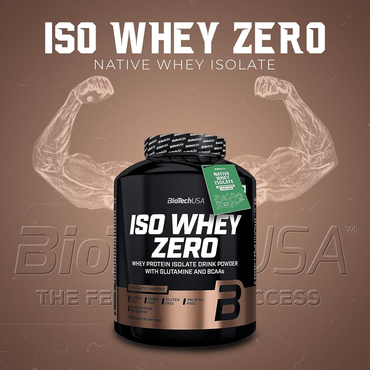 BioTechUSA ISO Whey Zero (Caffe Latte) 2.27kg, 90 Servings