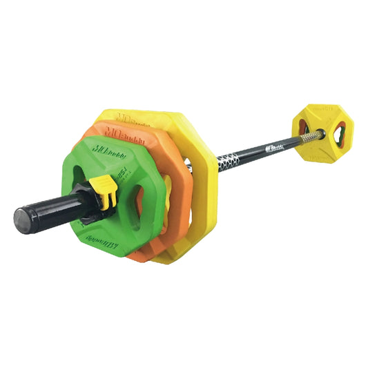 Gymlineplus Barbell Set, Gymline MD3016B - RUBBER PUMP SET