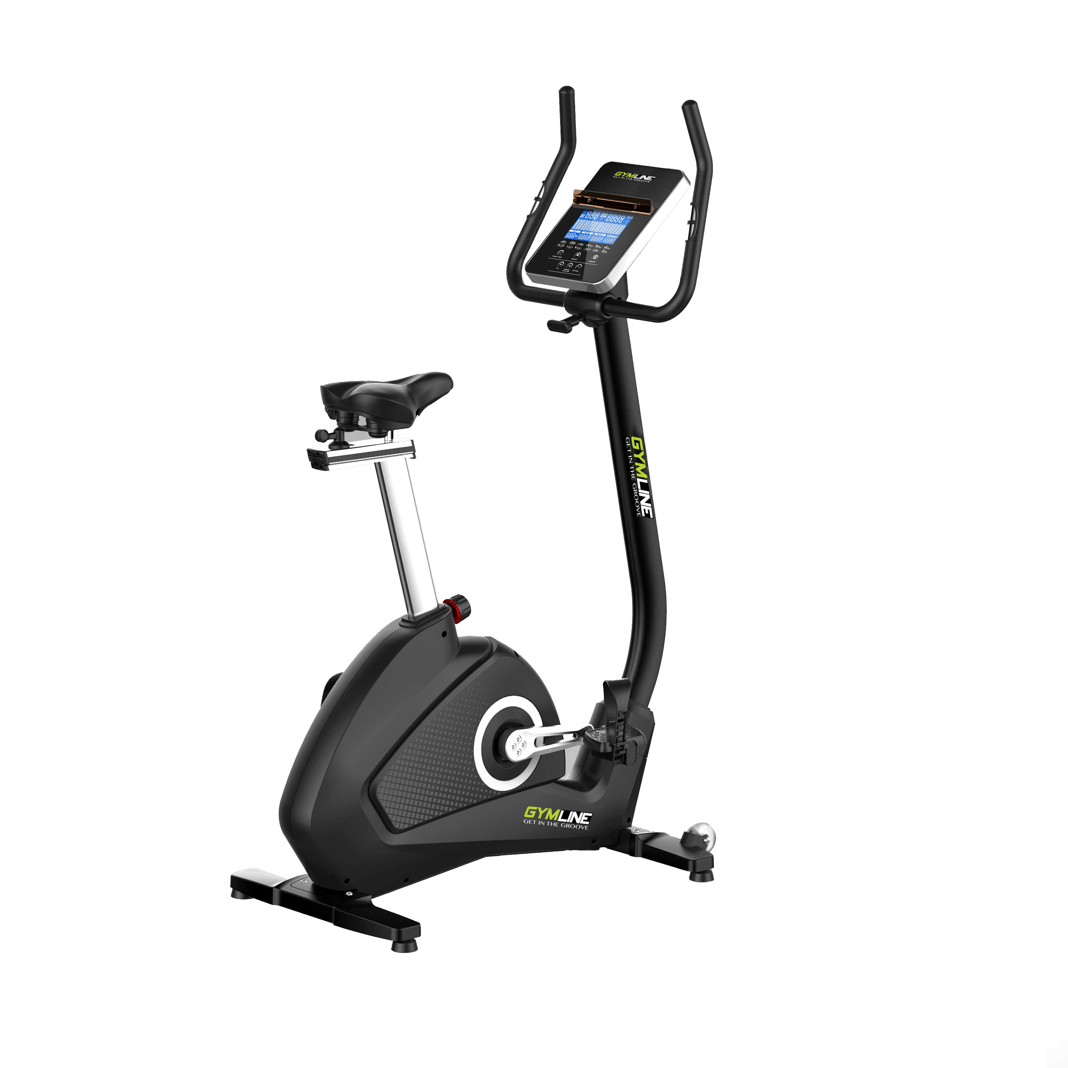Gymlineplus Home Series Cardio, Gymline S500L UPRIGHT BIKE 15 INCH LED DISPLAY Gymline Plus Private Limited
