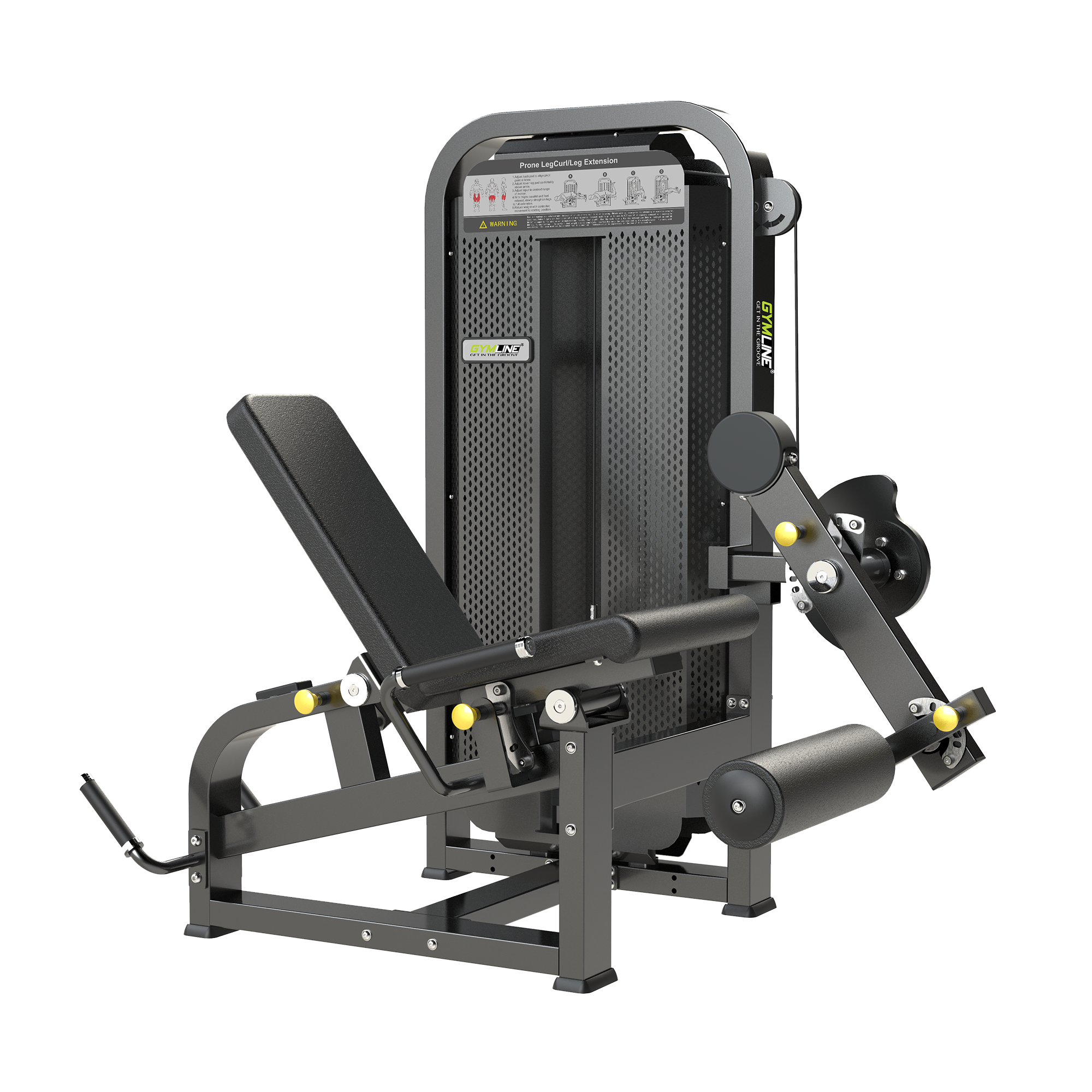 Gymline Plus S6764 Leg Extension/ Prone Leg Curl with Iron Cover Gymline Plus Private Limited