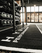 2 Lanes with End Zones - With Logos Gymline Plus Pvt Ltd