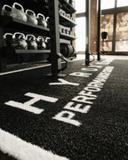 2 Lanes with End Zones - With Logos Gymline Plus Pvt Ltd