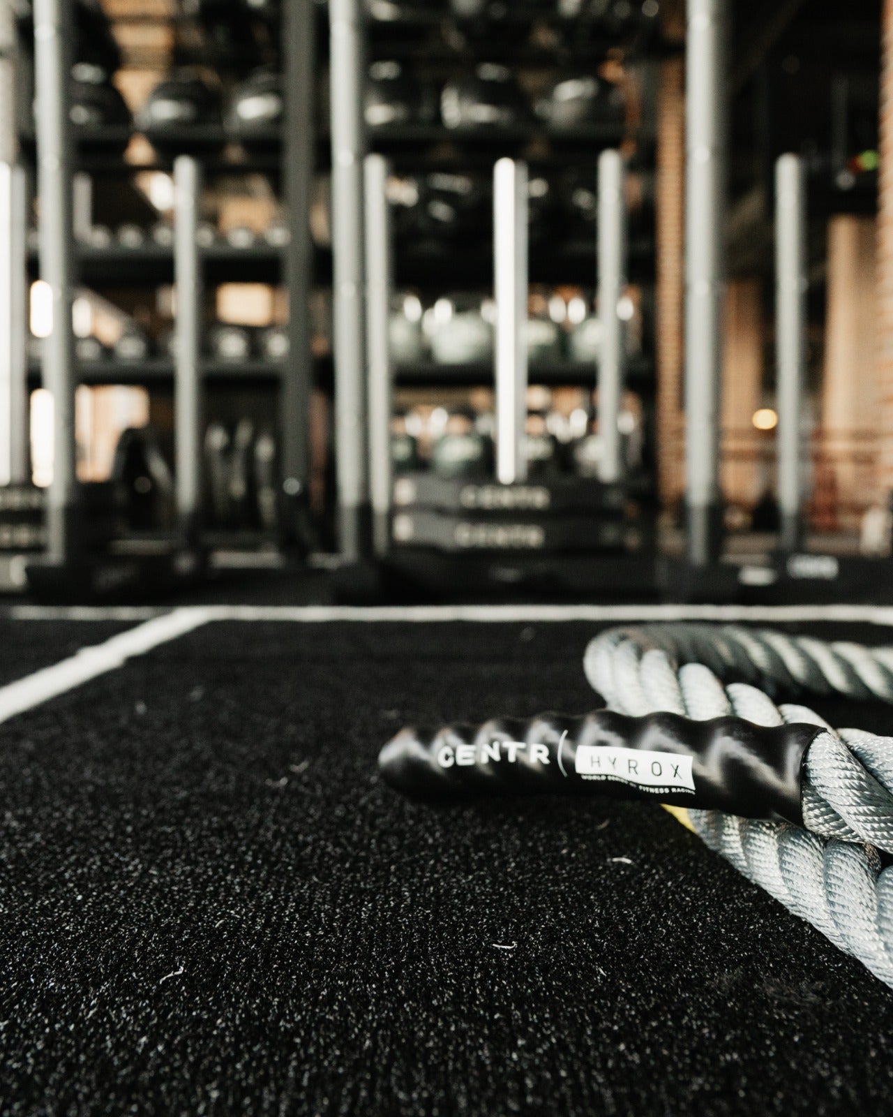 2 Lanes with End Zones - With Logos Gymline Plus Pvt Ltd