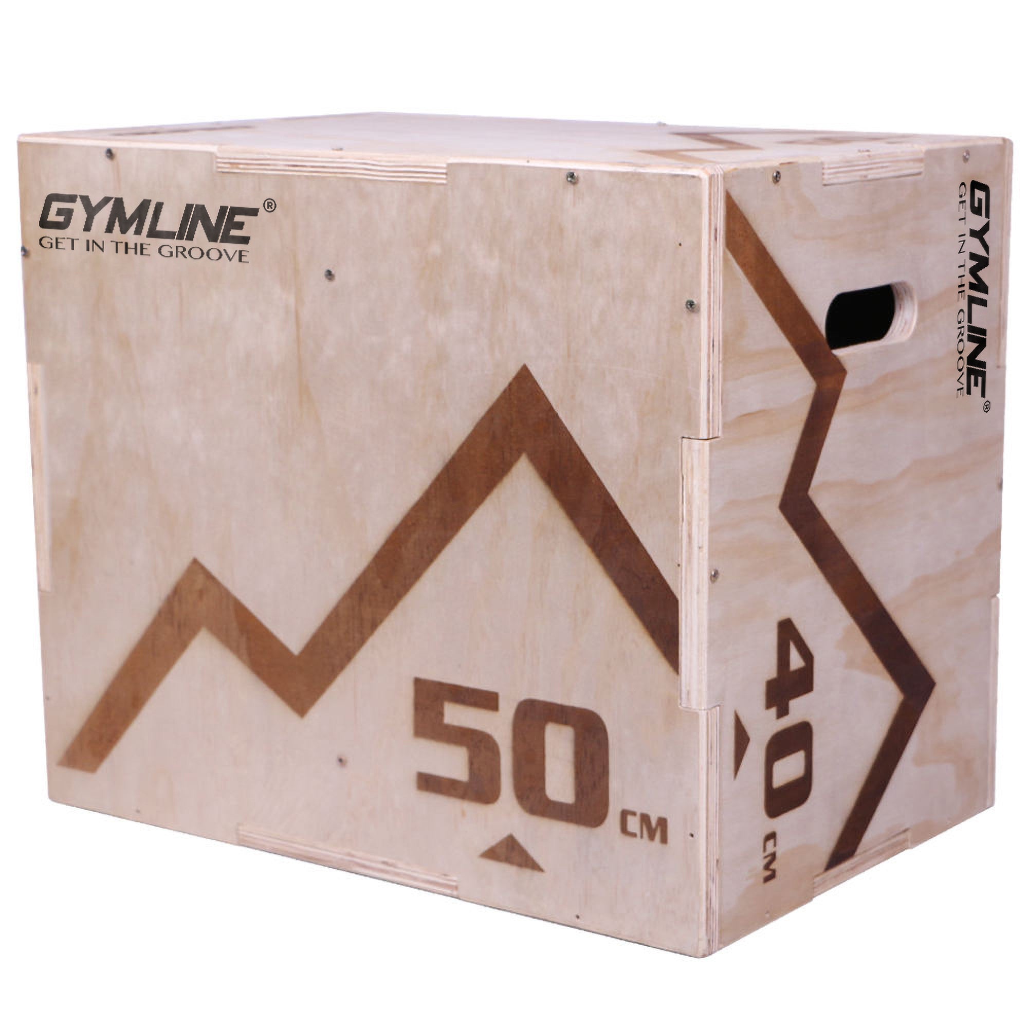 GYMLINE Wooden Jump Plyo Box for Fitness, Exercise, Strength Trainer || Enhance Muscle Power and Agility || Ideal for Crossfit & Functional Training || Jump Plyo Box for Gym