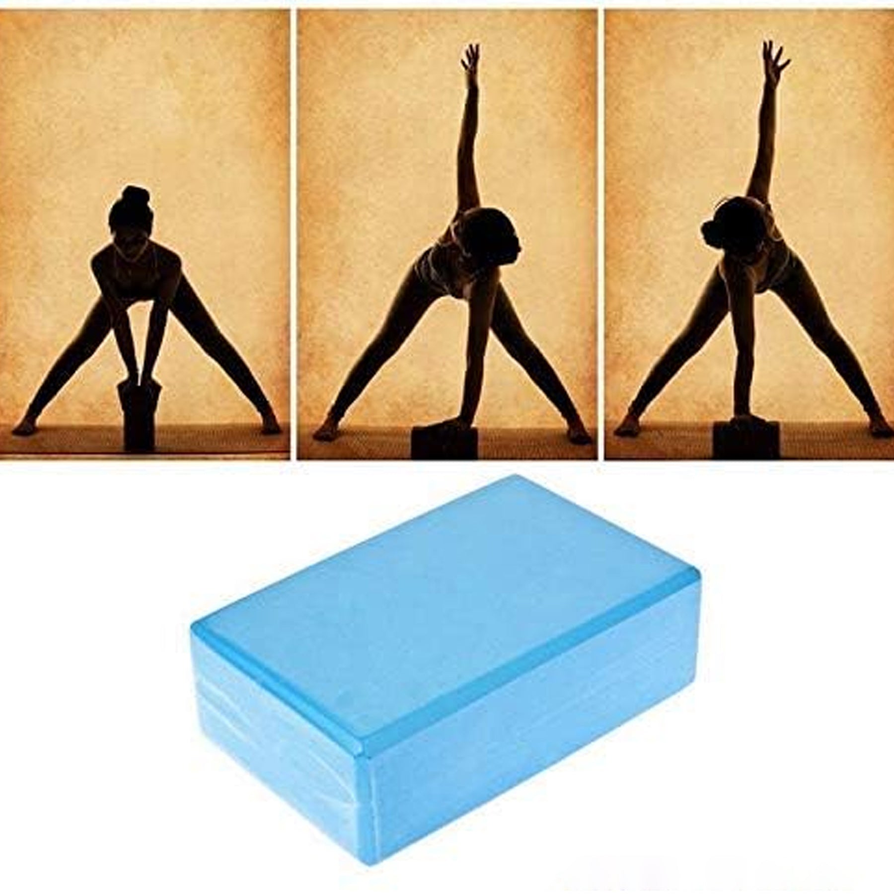 Yoga Brick High Density Premium EVA Foam Material, Odour Resistant, Soft Surface for balance, support & performance