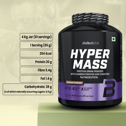 BioTechUSA Hyper Mass (Chocolate) 4 kg, 61 Servings