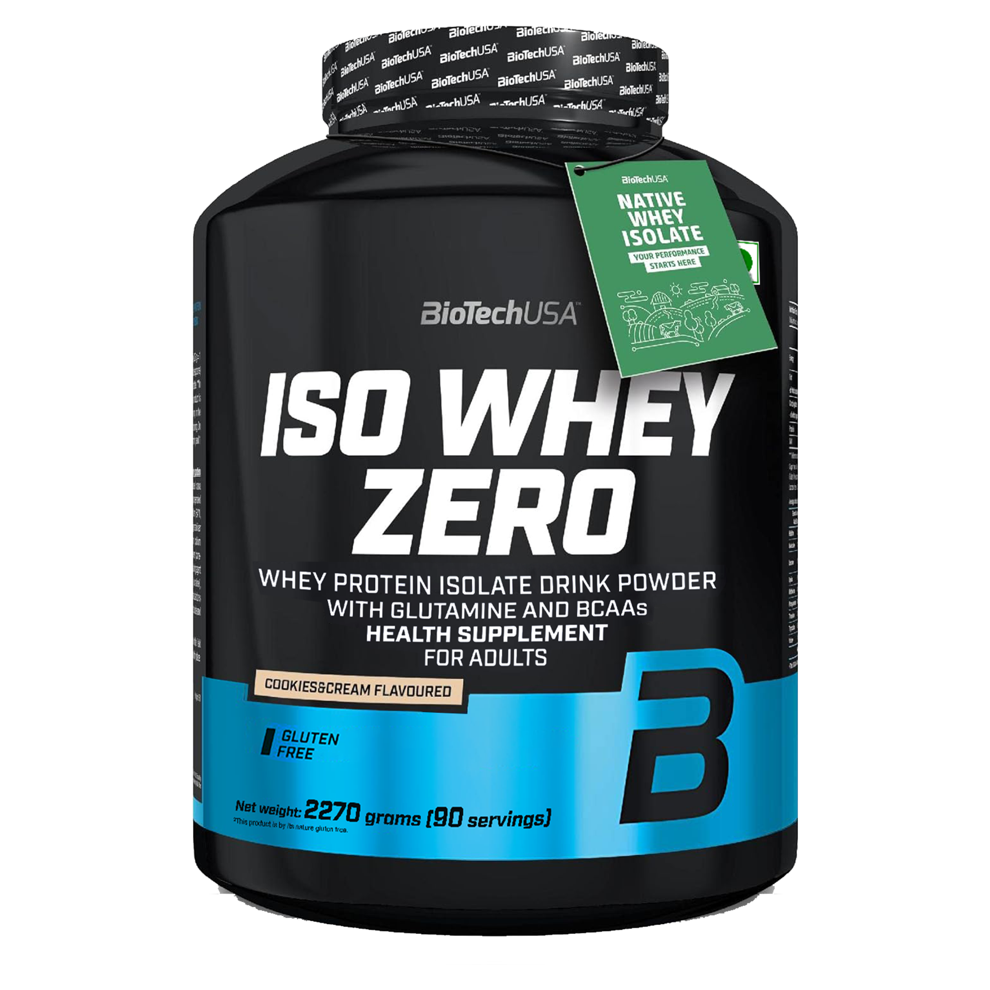 BioTechUSA ISO Whey Zero (Cookies & Cream) 2.27kg, 90 Servings