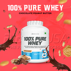 BioTechUSA 100% Pure Whey (Chocolate Peanut Butter), 2.27 kg, 81 Servings Gymline Plus Private Limited
